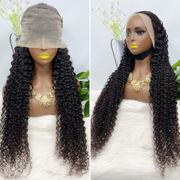 13x4 Transparent Lace Wig Deep Wave Natural Color Virgin Human Hair Wigs - Image 7