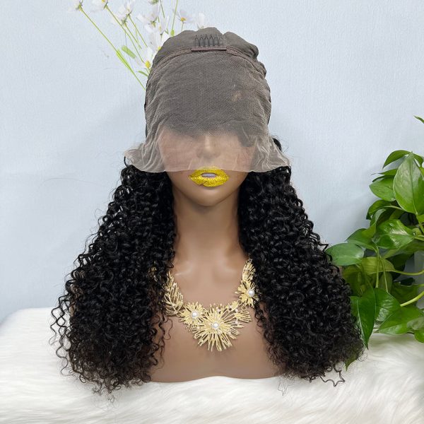 13x4 Transparent Lace Wig Jerry Curl Natural Color Virgin Human Hair Wigs - Image 6