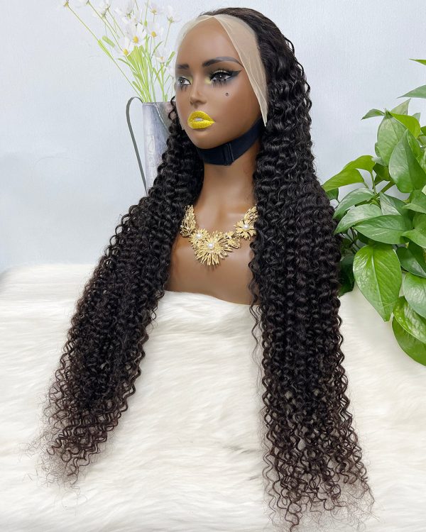 13x4 Transparent Lace Wig Deep Wave Natural Color Virgin Human Hair Wigs - Image 2