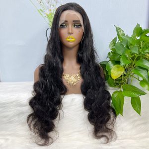 13x4 Transparent Lace Wig Body Wave Natural Color Virgin Human Hair Wigs