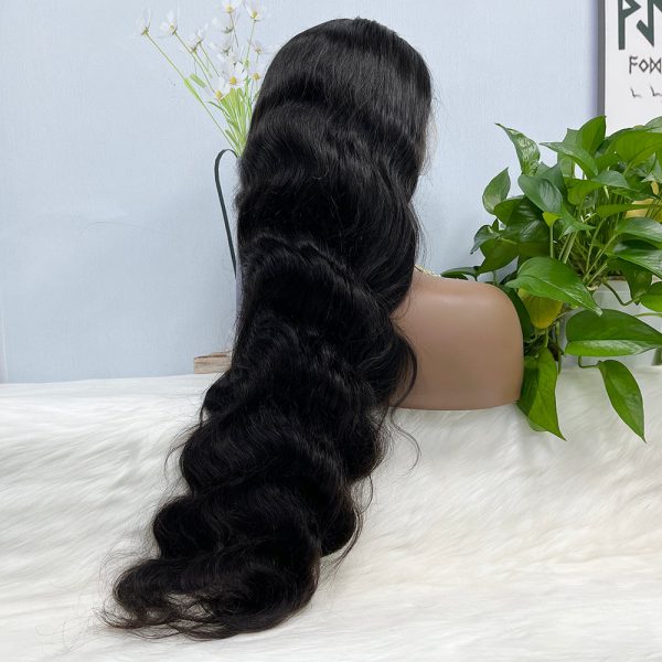 13x4 Transparent Lace Wig Body Wave Natural Color Virgin Human Hair Wigs - Image 5