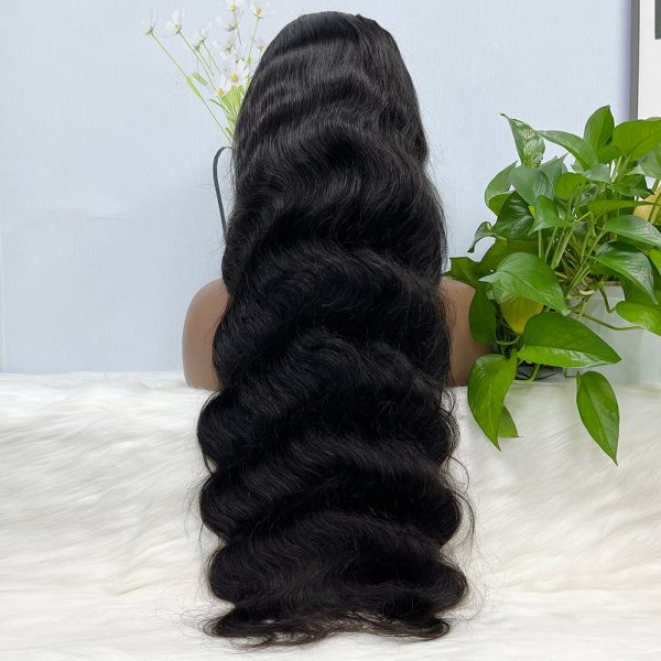 13x4 Transparent Lace Wig Body Wave Natural Color Virgin Human Hair Wigs - Image 4
