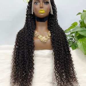 13x4 Transparent Lace Wig Deep Wave Natural Color Virgin Human Hair Wigs