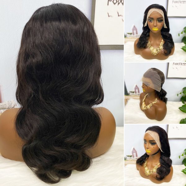 13x4 Transparent Lace Wig Body Wave Natural Color Virgin Human Hair Wigs - Image 11