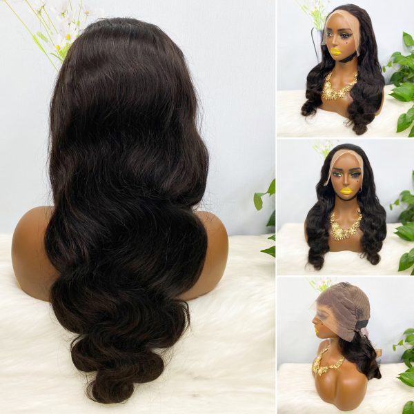 13x4 Transparent Lace Wig Body Wave Natural Color Virgin Human Hair Wigs - Image 12