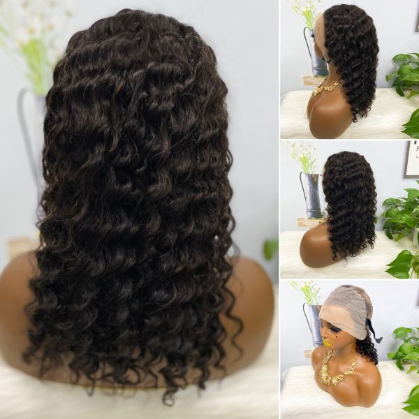 13x4 Transparent Lace Wig Deep Wave Natural Color Virgin Human Hair Wigs - Image 18
