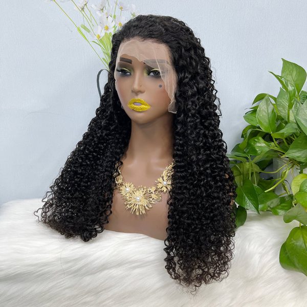 13x4 Transparent Lace Wig Jerry Curl Natural Color Virgin Human Hair Wigs - Image 8
